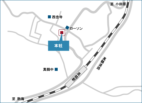 本社への地図